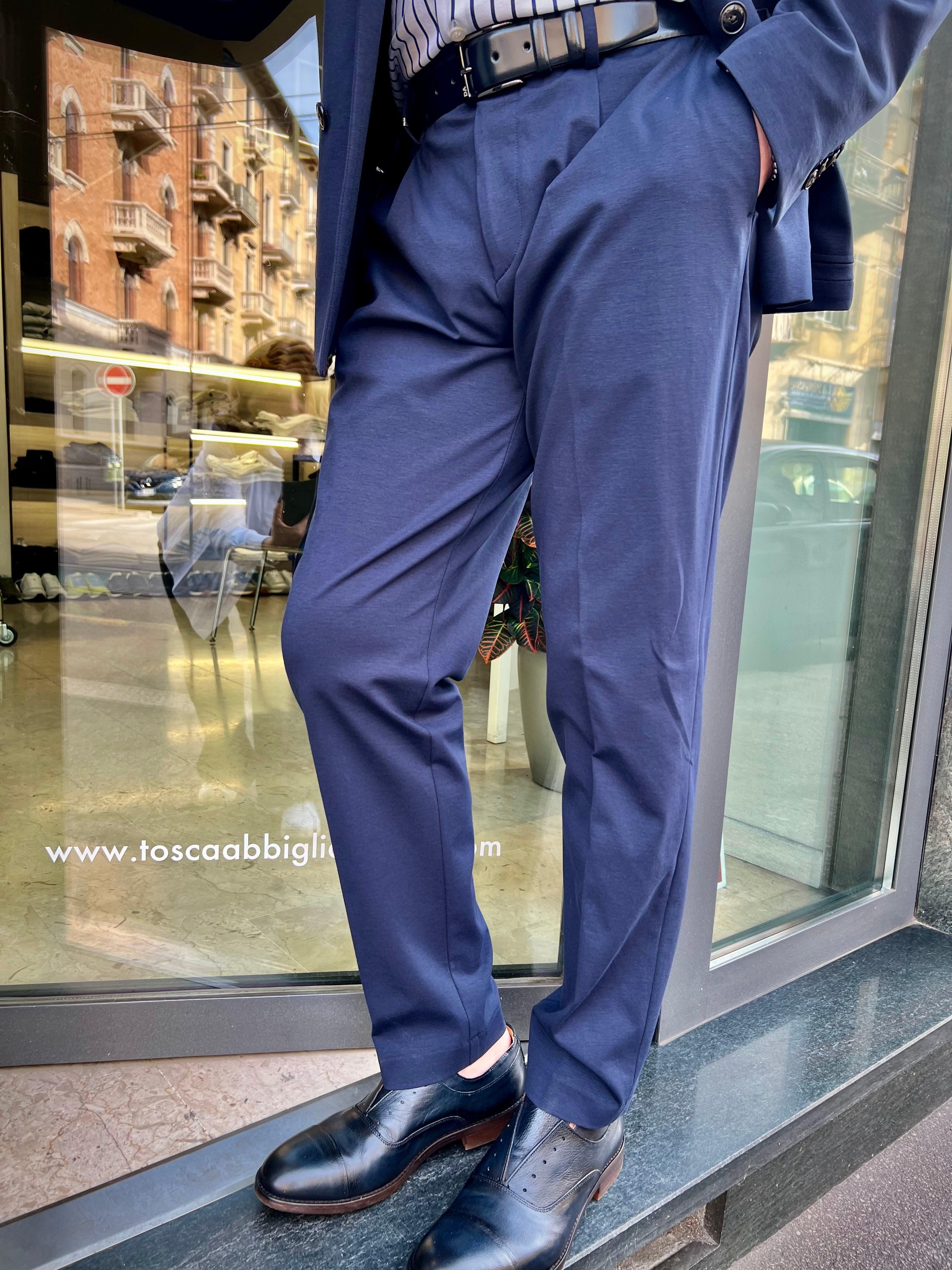 Pantaloni con pinces Alessandrini