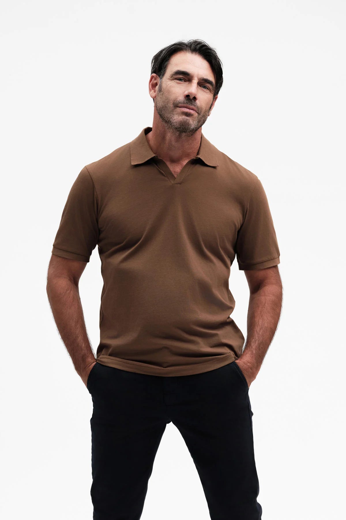 White Wise POLO DERBY MANICA CORTA ICE COTTON - WU31022
