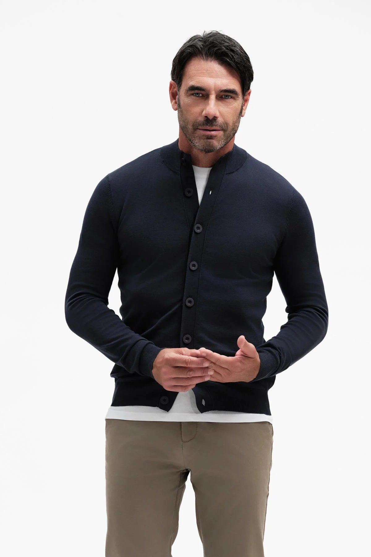 White Wise CARDIGAN LUPETTO COTONE GG14 - WU31056