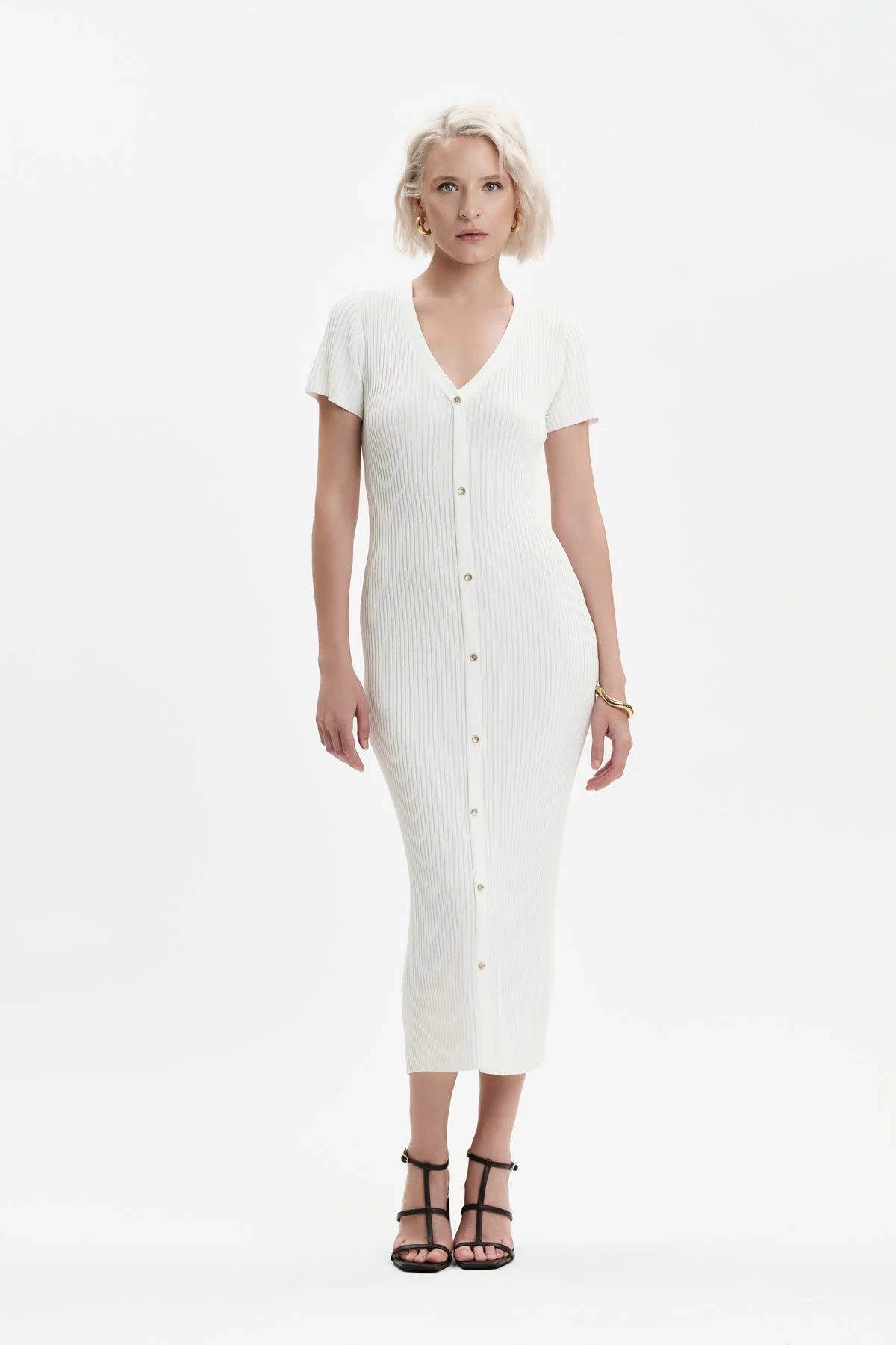 White Wise ABITO A COSTINE BOTTONI ORO - WW31039