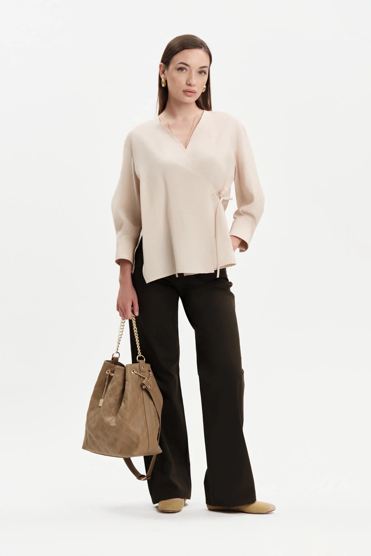 White Wise CAMICIA INCROCIO MODAL - WW31711