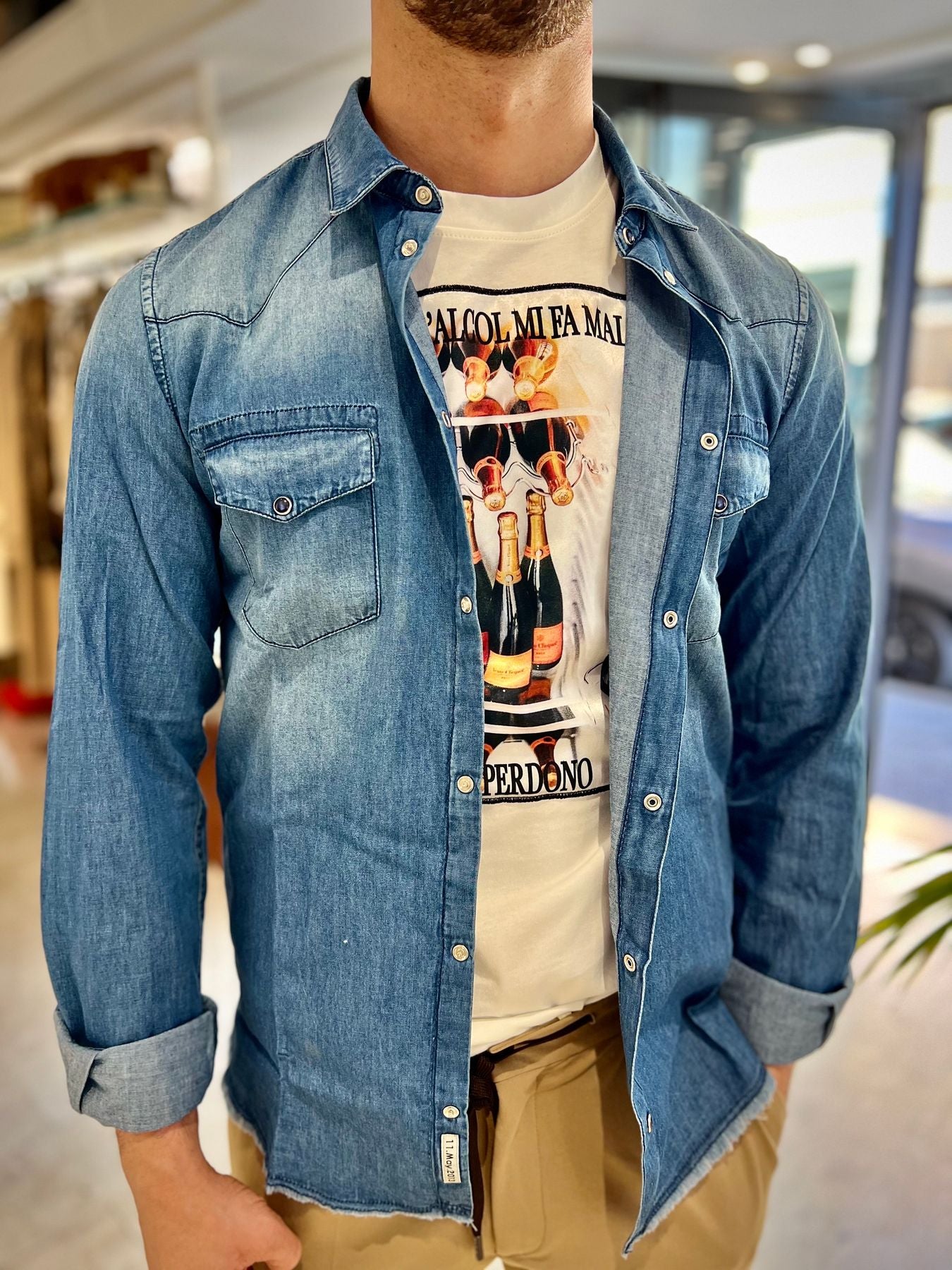 Camicia Jeans Alessandrini