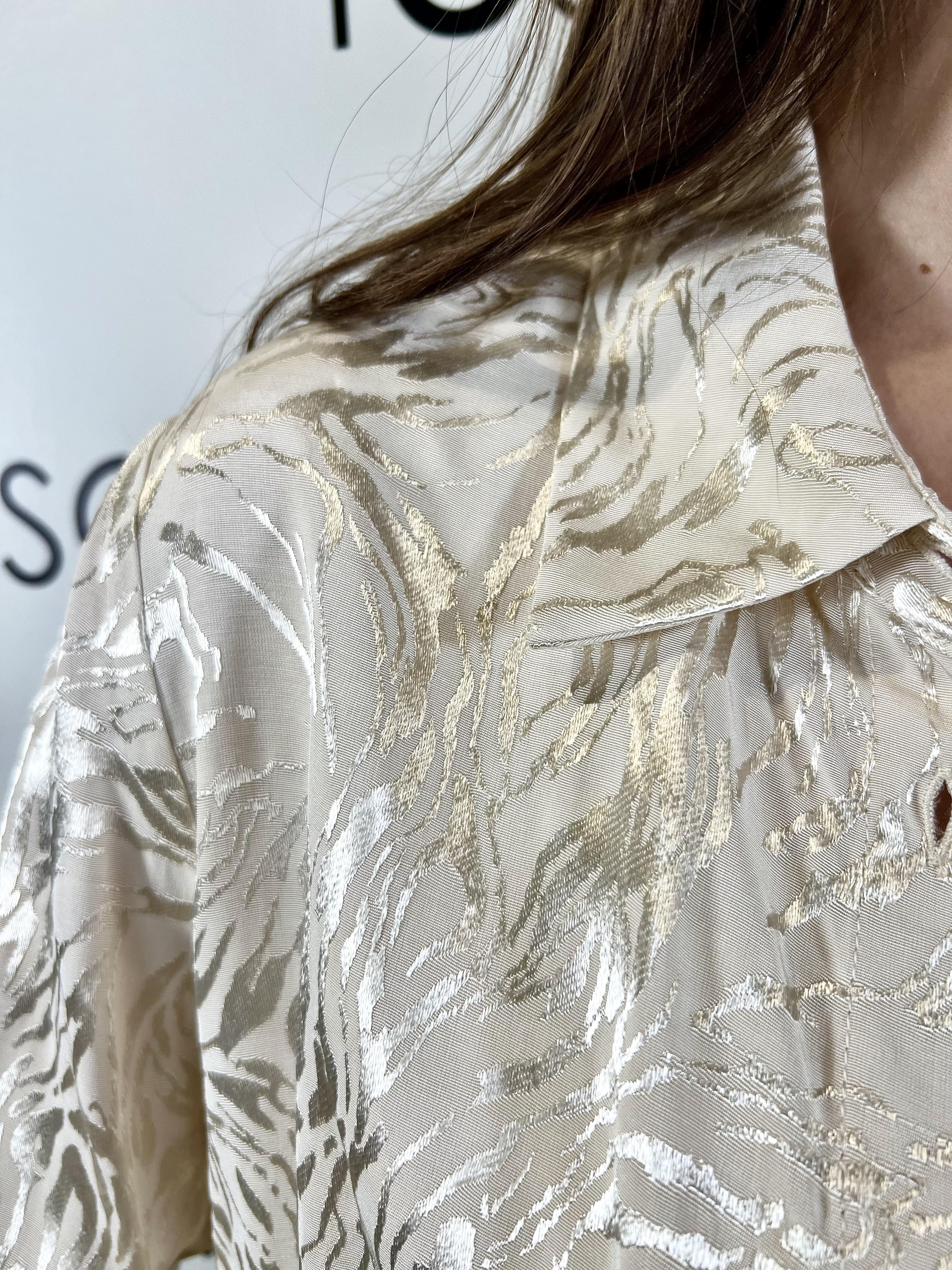 camicia con motivo decorativo e collo strutturato silvian heach GPP26027CAGESSO SILVIAN HEACH