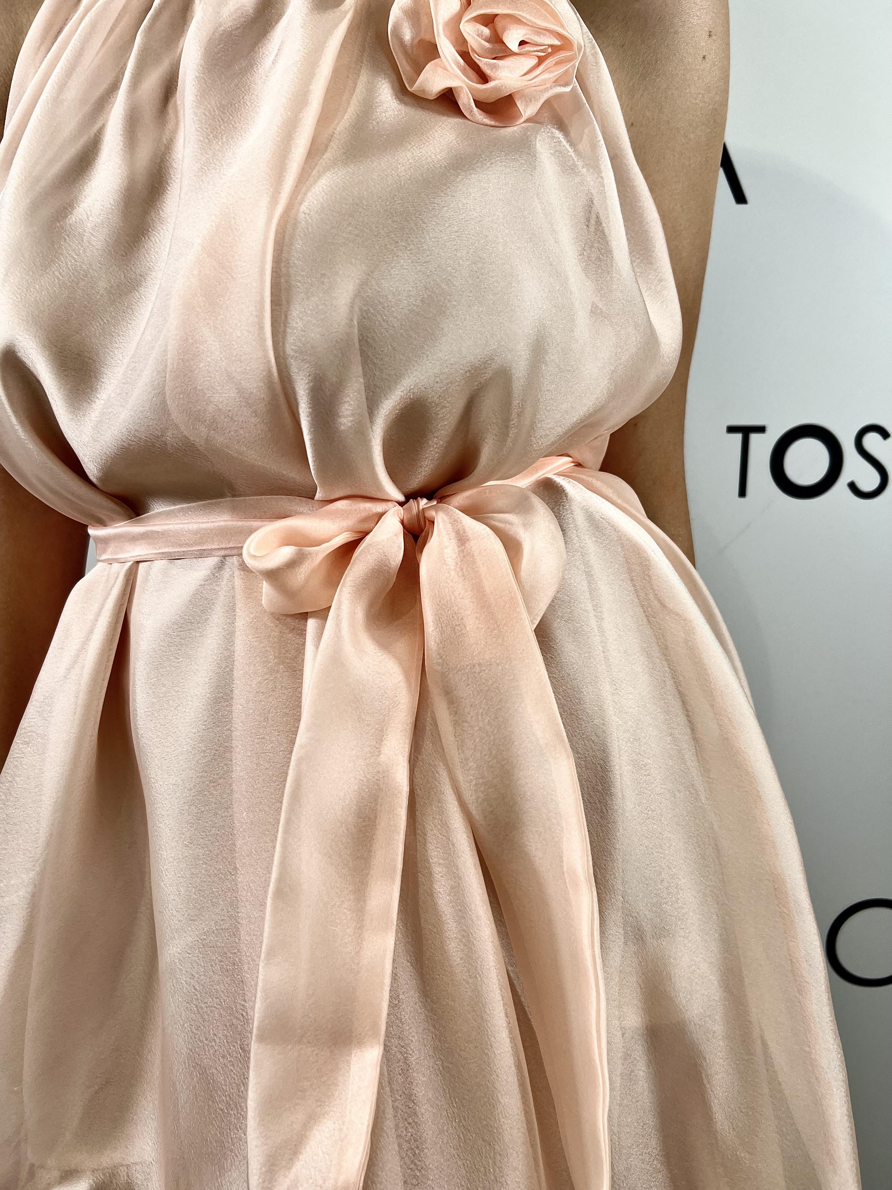 abito chiffon perle kontatto
