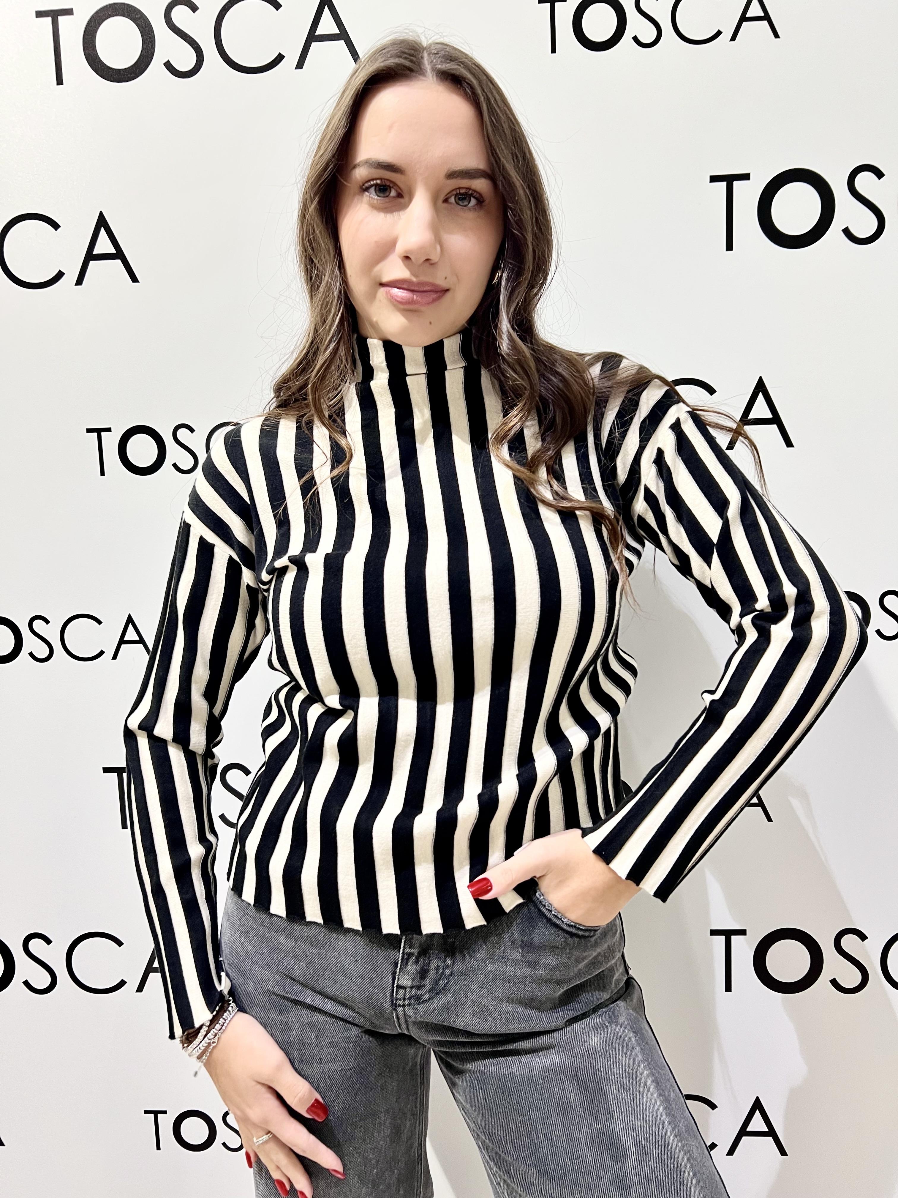 dolcevita costa bicolore WW20037AVORIO/NERO WHITE WISE