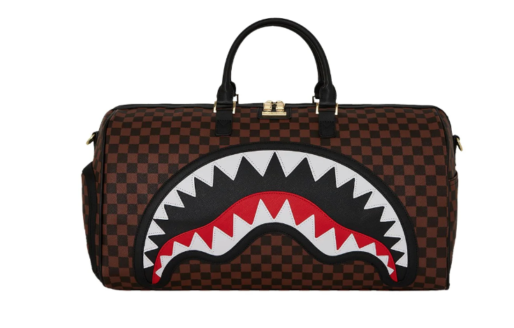borsone sprayground sawtooth shark in paris duffle 910D7836NSZMARRONE SPRAYGROUND