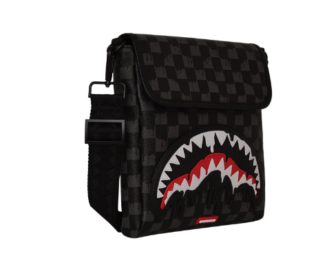 tracolla sprayground dripping sharks in paris messenger sling 9107962NSZNERO SPRAYGROUND