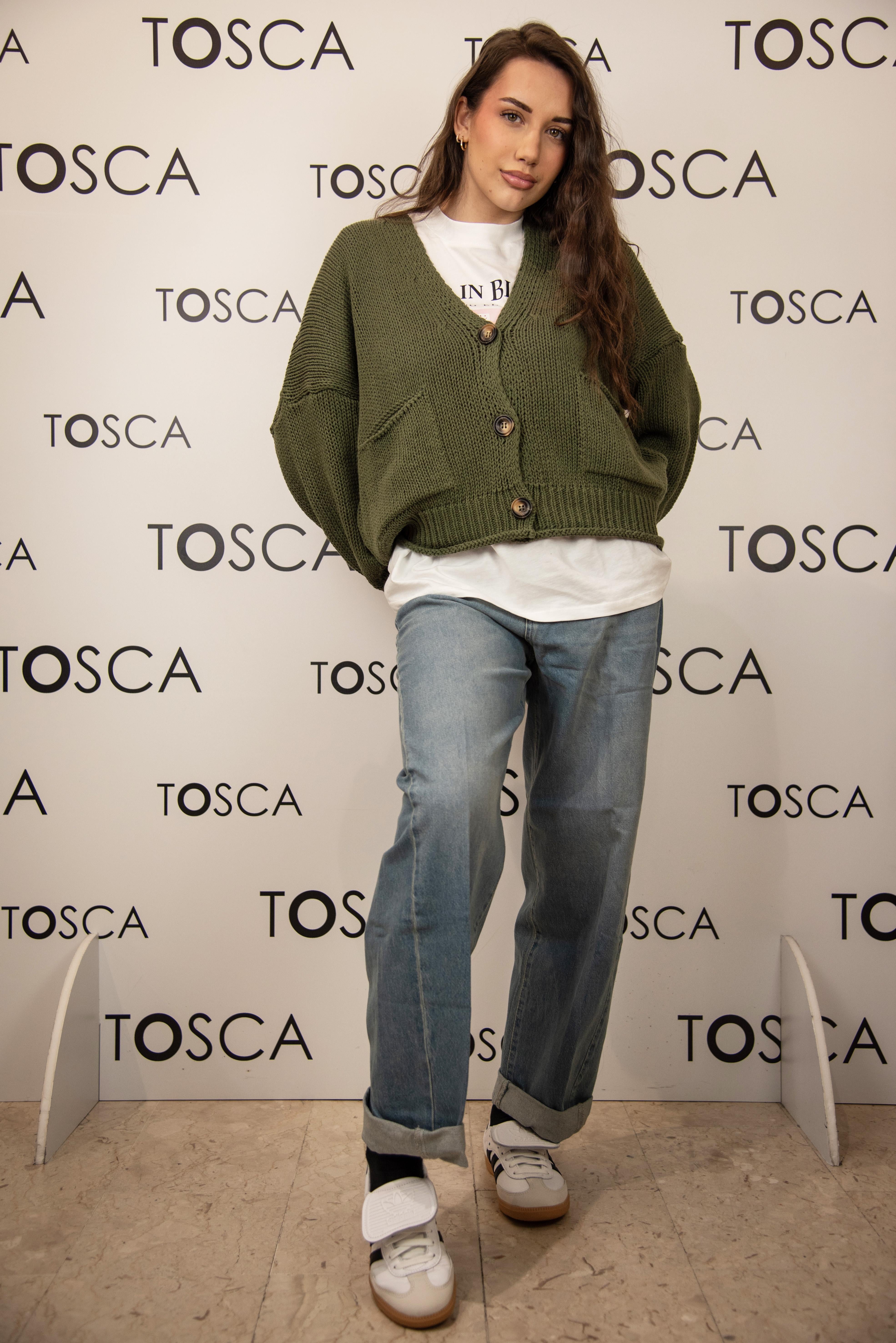 maglia cardigan vicolo 3AB3015VERDE VICOLO