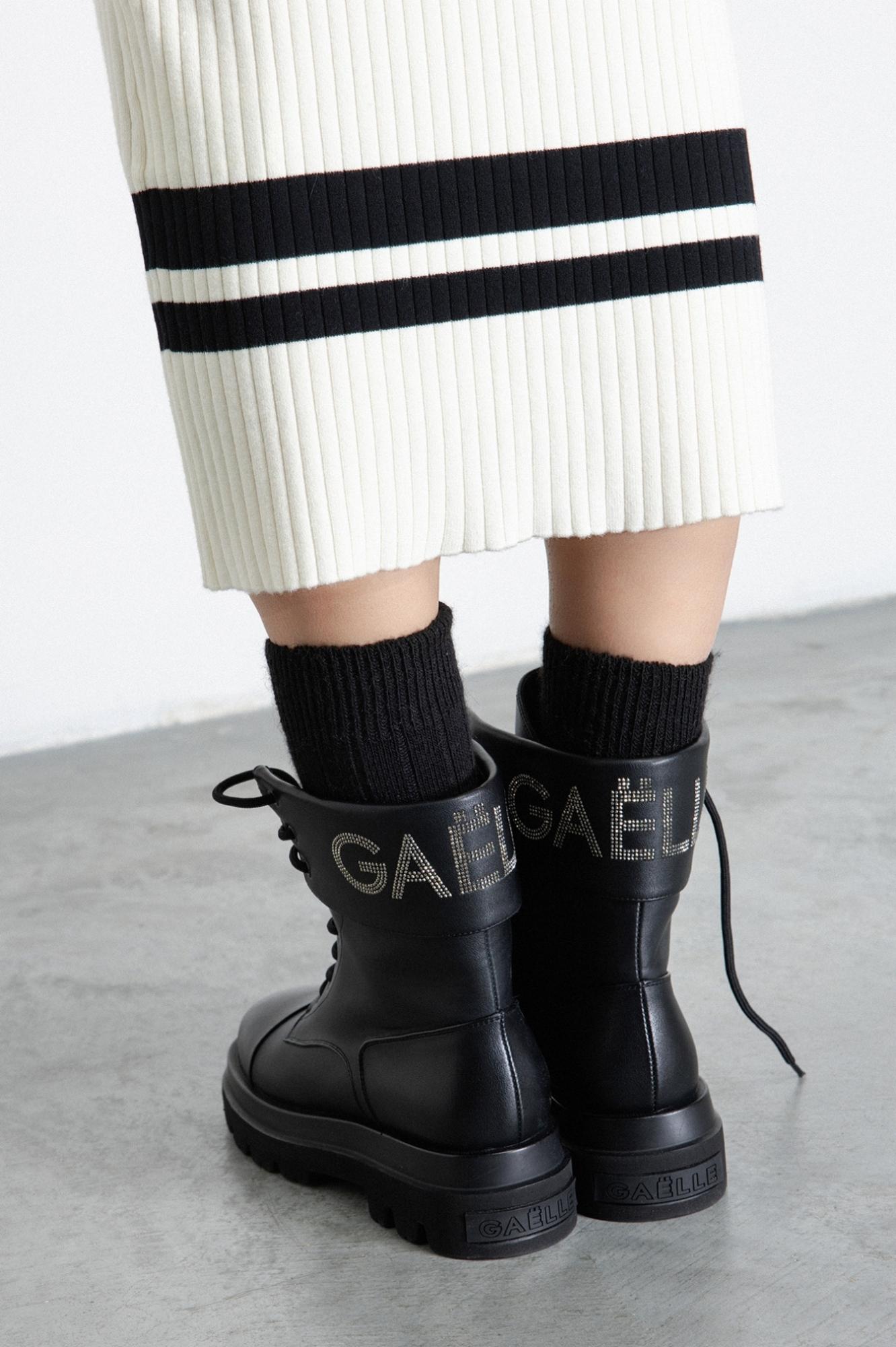 gonna midi in maglieria off white gaëlle paris GAABW07166TMTP0022OFF-WHITE GAELLE