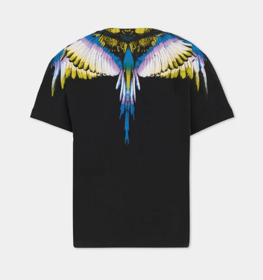 jersey t-shirt stampa aquila F5CAMATH029NERO COUNTY OF MILAN MARCELO BURLON