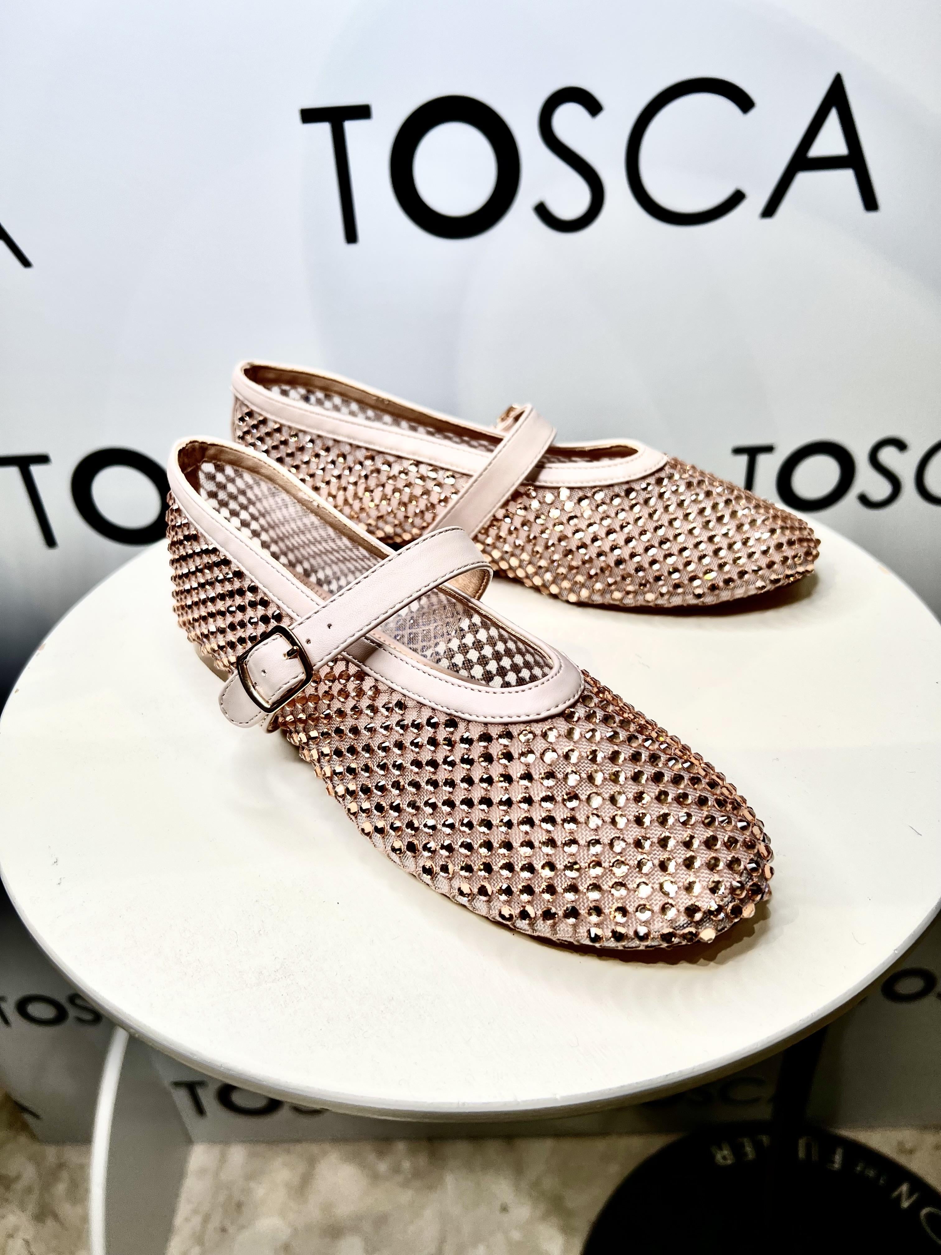 ballerine con strass GD398NUDE OVYÈ