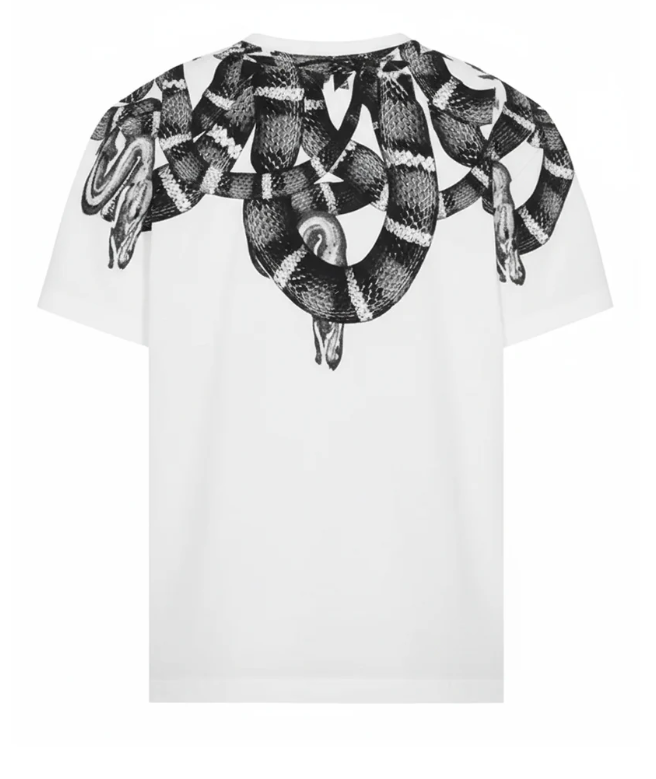 jersey t-shirt stampa serpenti F5CAMATH041CREMA COUNTY OF MILAN MARCELO BURLON