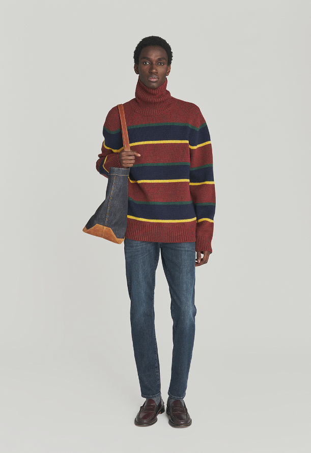 jeans 517 foxrun 517 MAN DENIM ELASTAN BLACK FOXRUNDENIM BLU/BLACK ROY ROGERS