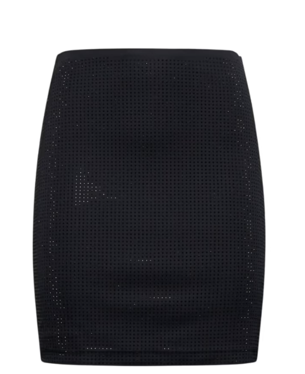 minigonna nera con lavorazione brillante silvian heach GPA25024MGNERO SILVIAN HEACH