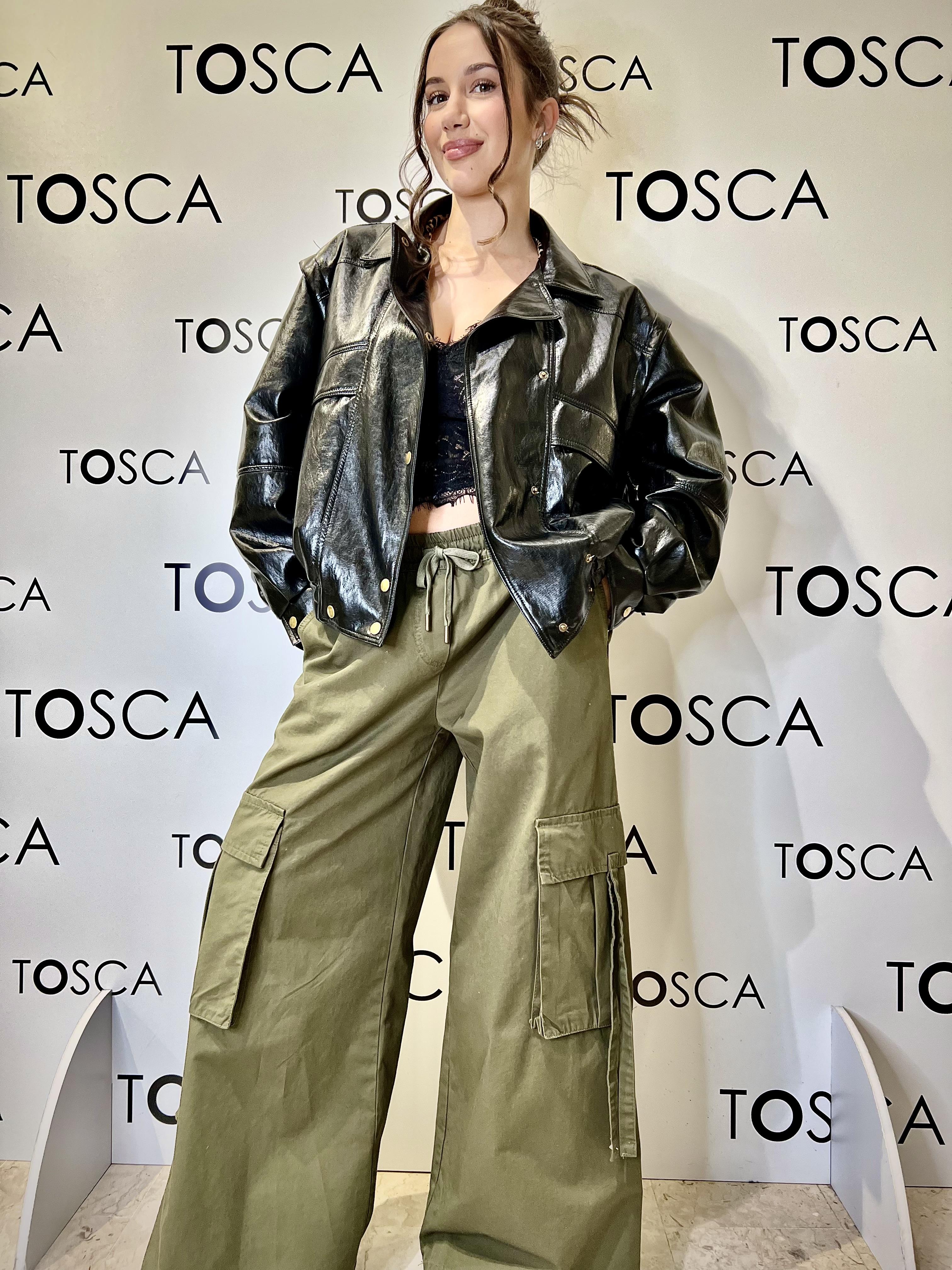 chiodo ecopelle tensione in FF367NERO TENSIONE IN