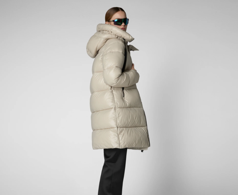 piumino lungo donna animal free isabel D45510WLOVE21 40019 SAVE THE DUCK