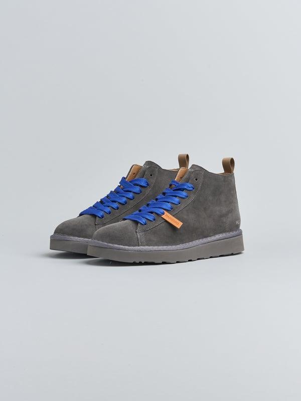 polacchino p001 uomo in camoscio foderato in faux fur noce-militare P001 ANKLE BOOTSUEDE FAUX FUR LININGANTHRACITE-ULTRAMARINE PANCHIC