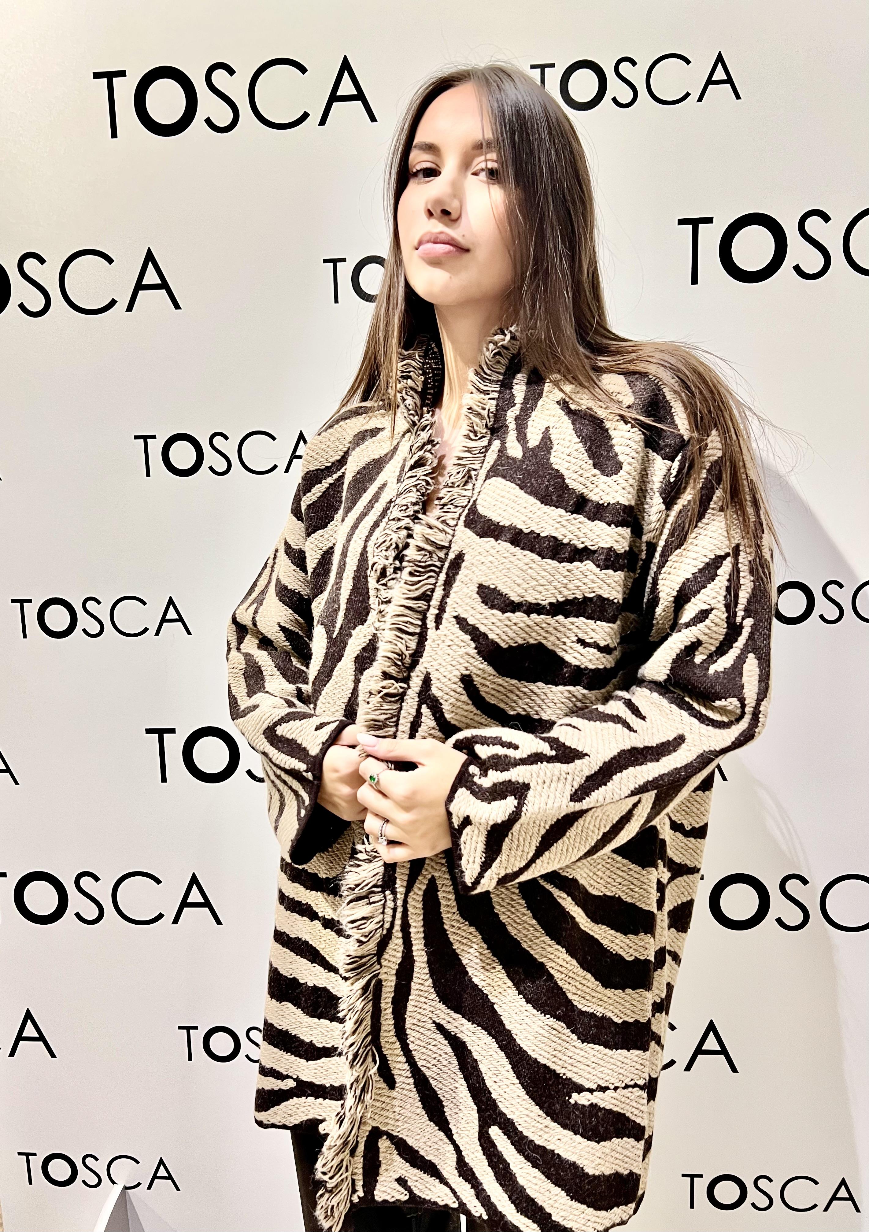 giacca zebrata kontatto 3M1033NIFANTASIA UNICA KONTATTO