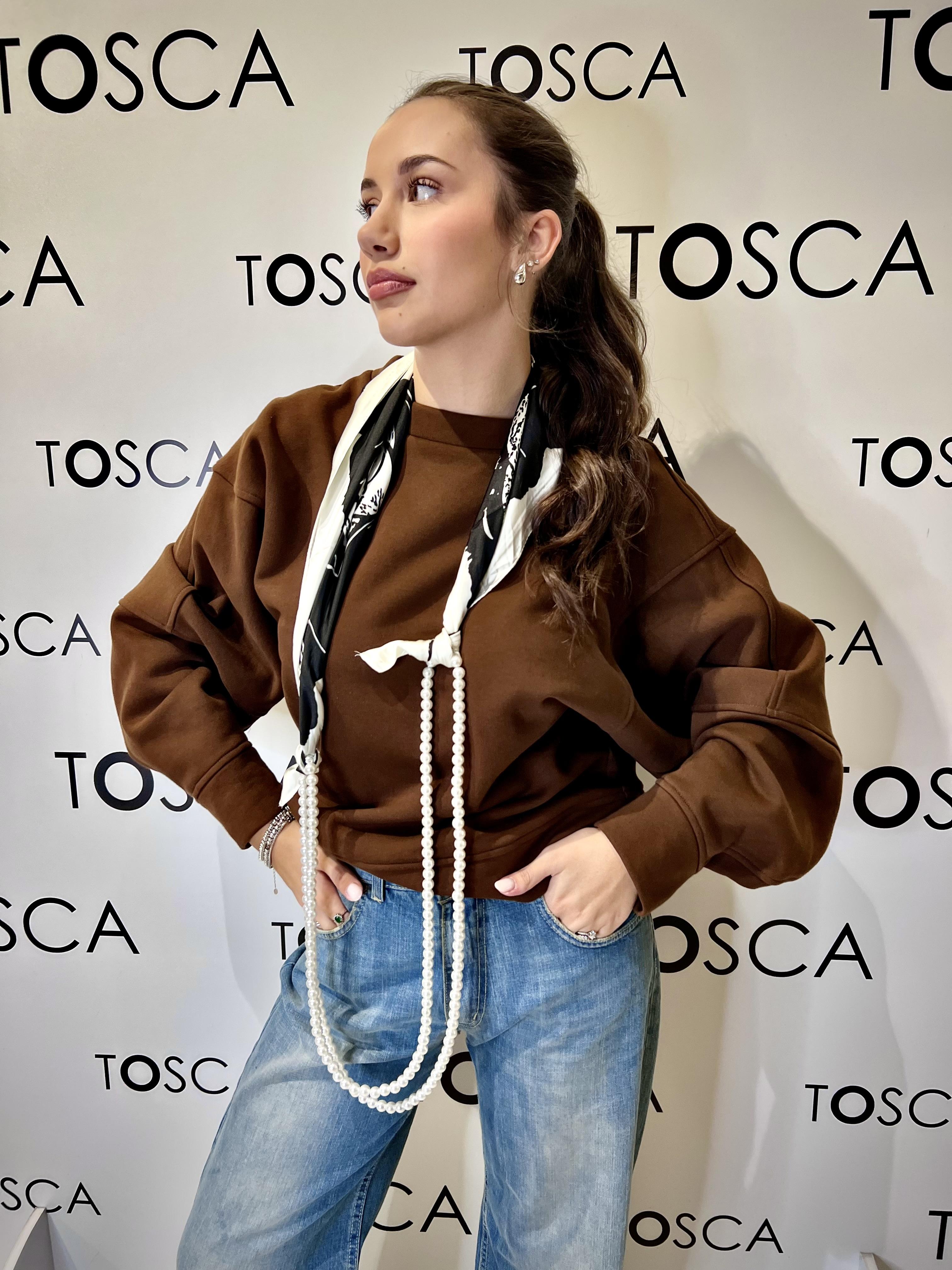 felpa malco tensione in AI25-2231MARRONE TENSIONE IN