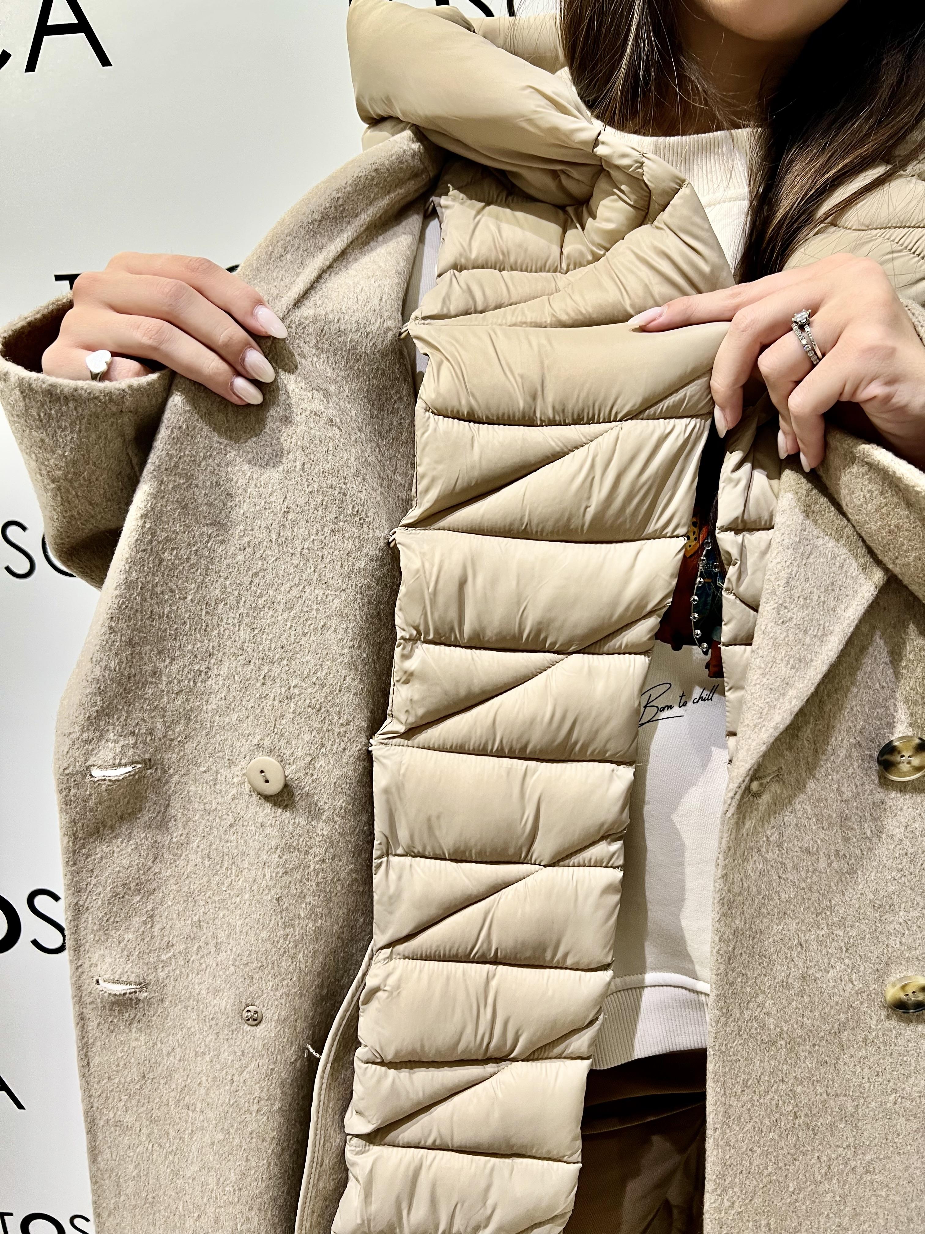 cappotto imbottito in ovatta TF0028BEIGE VICOLO