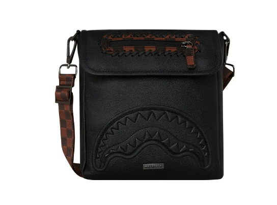 tracolla sprayground dose of check deux messenger sling 910B8017NERO SPRAYGROUND