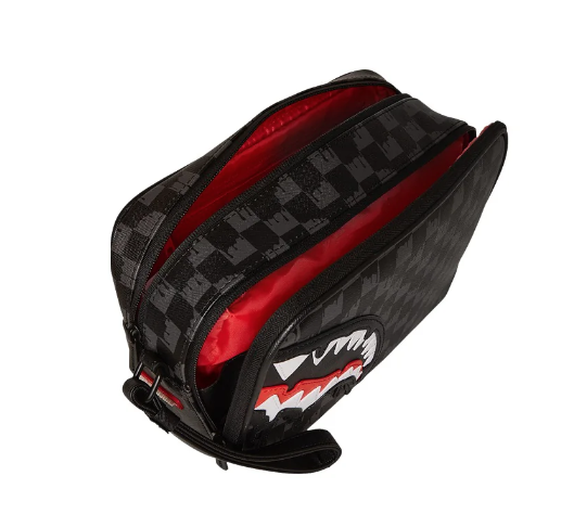 pochette sprayground dripping sharks in paris toiletry brick 910B7968NSZMARRONE SPRAYGROUND