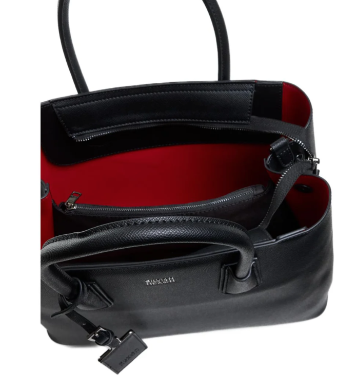 borsa shopper strutturata con doppio manico silvian heach RCA25019BONERO SILVIAN HEACH