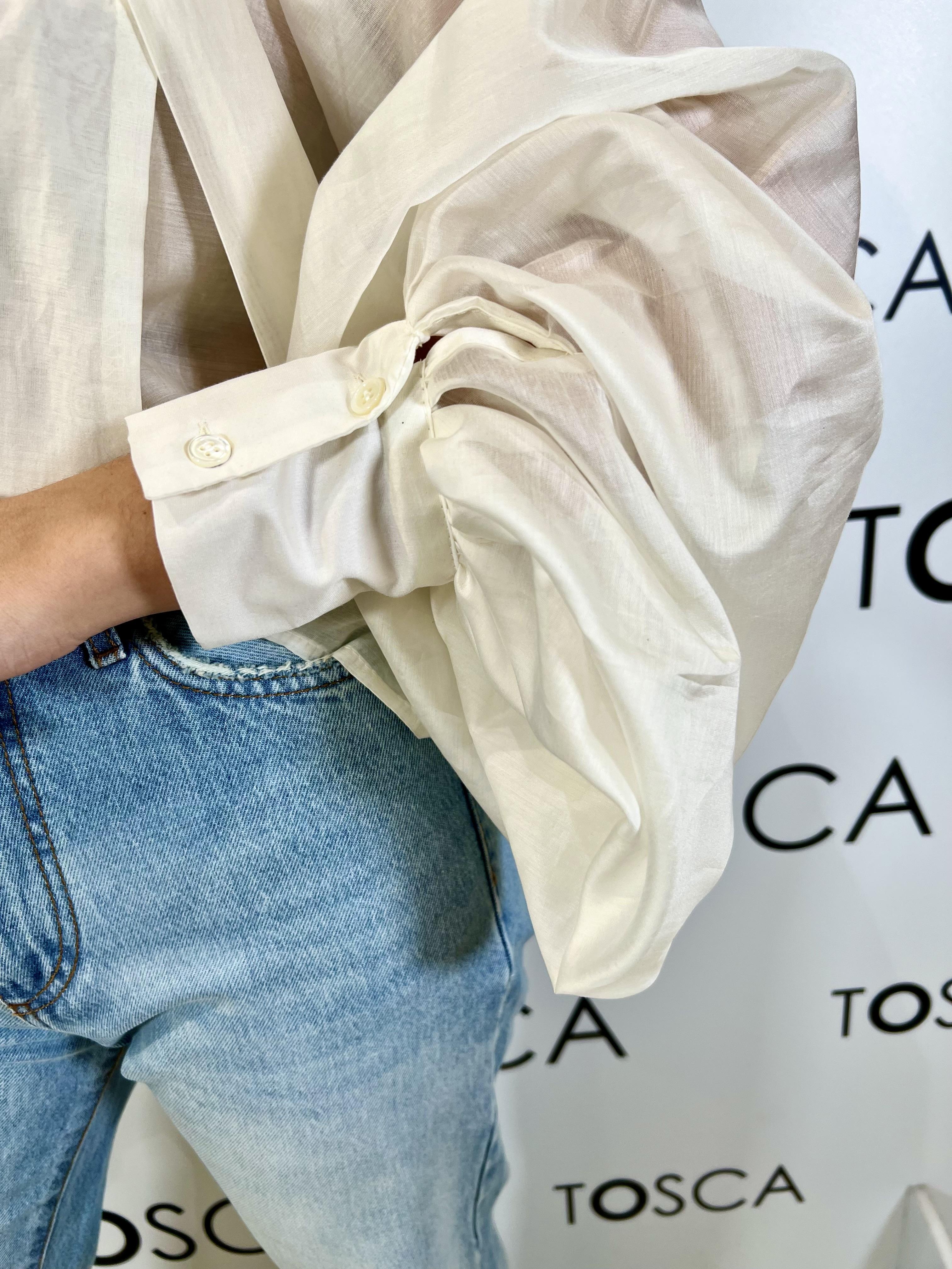 blusa con fiocco vicolo TAB0210AVORIO VICOLO