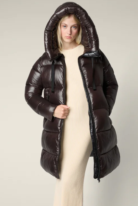 piumino lungo donna animal free isabel D45510WLOVE21 4009 SAVE THE DUCK