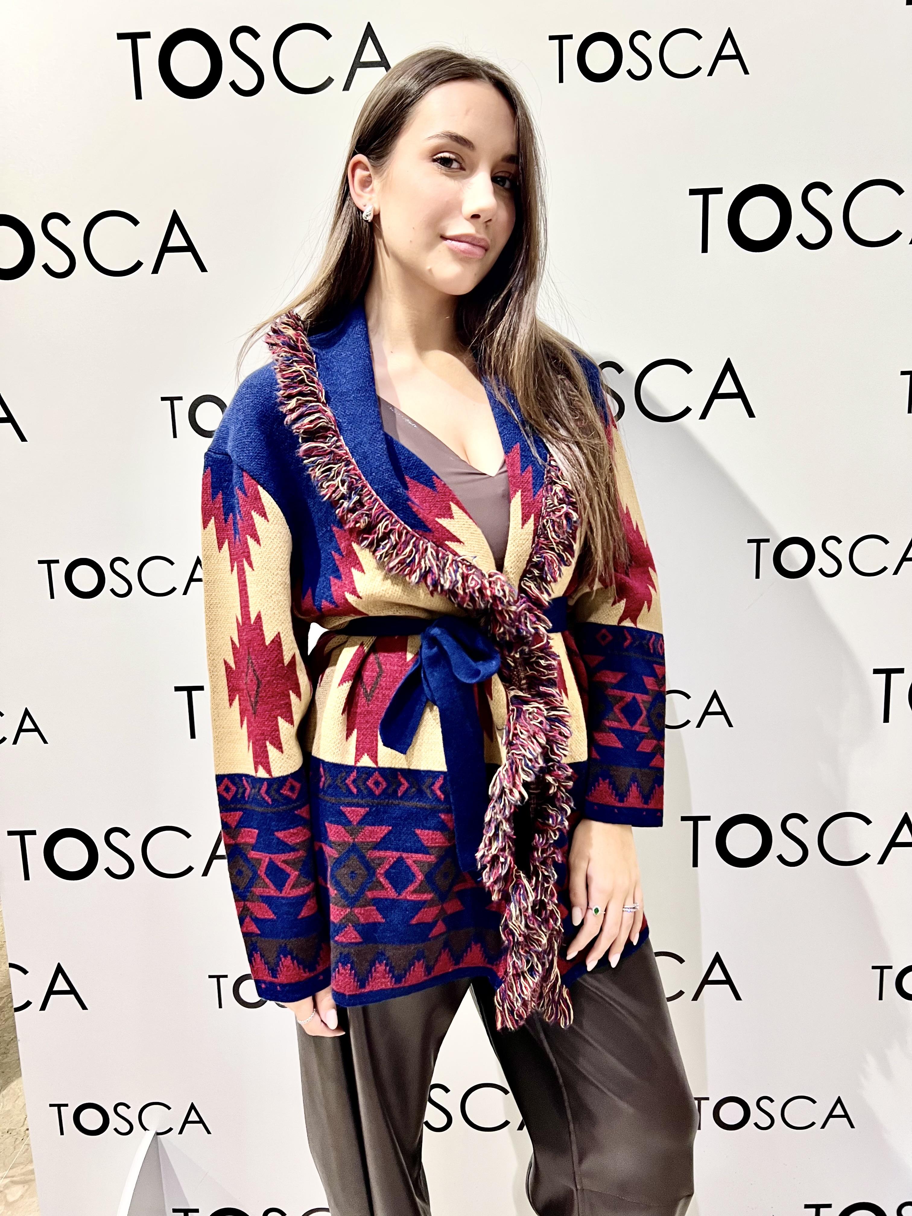 giacca jacquard frange kontatto 3M1006NIFANTASIA UNICA KONTATTO