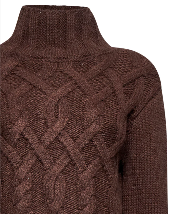 maglia con lavorazione intrecciata silvian heach GPA25255LUMARRONE SILVIAN HEACH