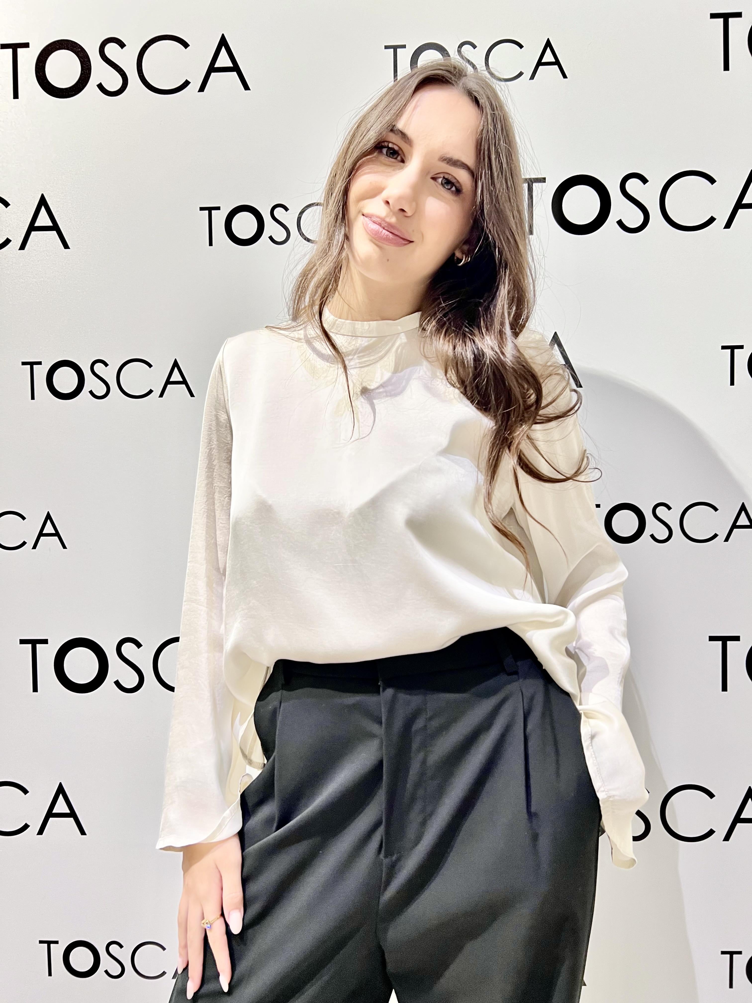 blusa avorio maniche a calle W38F1078-25313BSBURRO SOUVENIR