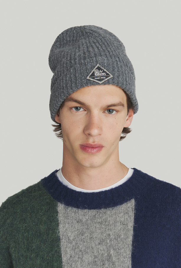beanie in maglia HAT UNISEX ROY ROGERSGREY MELANGE ROY ROGERS