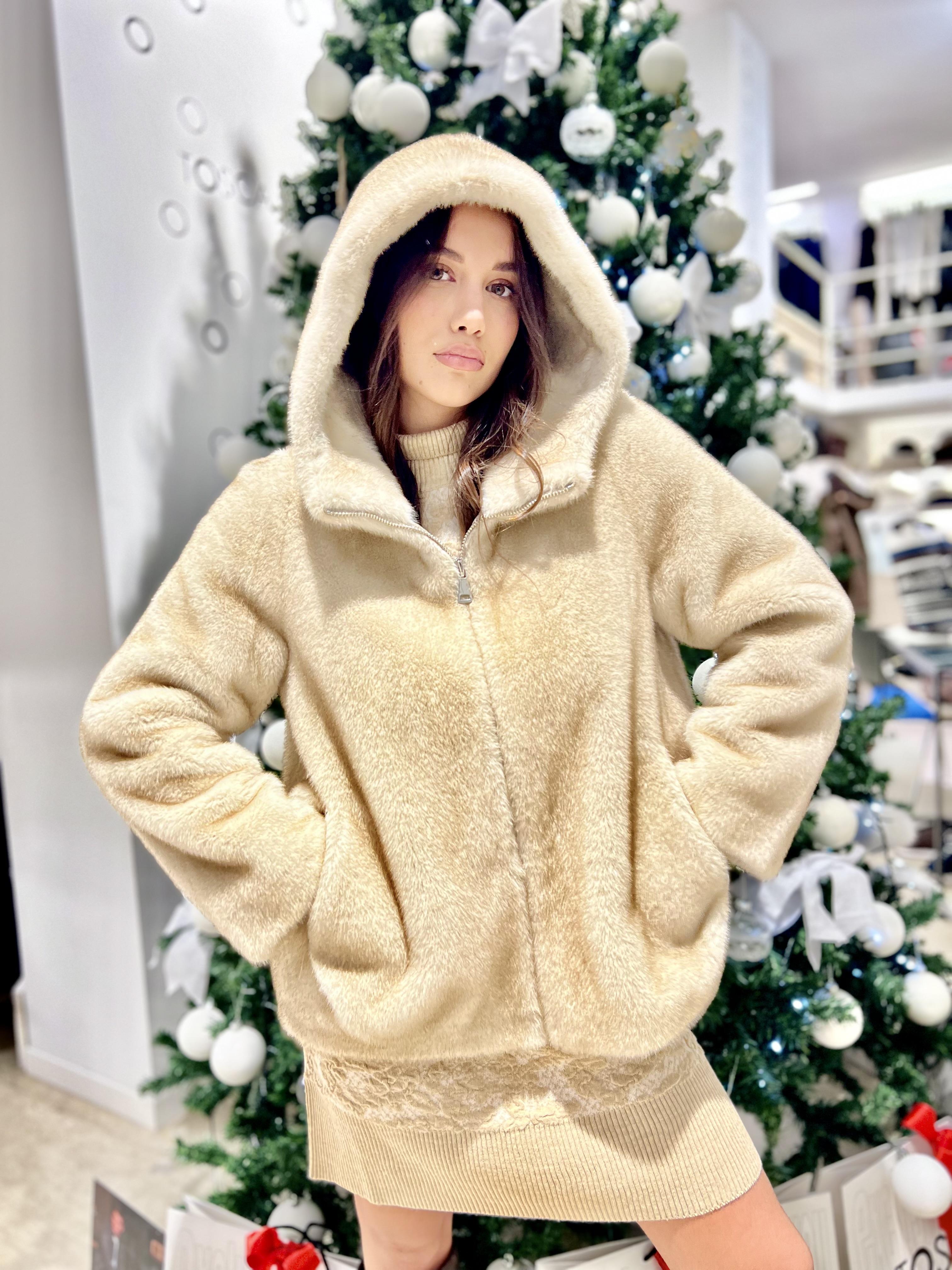 ecopelliccia corta S106YBFICALANA FERRONE