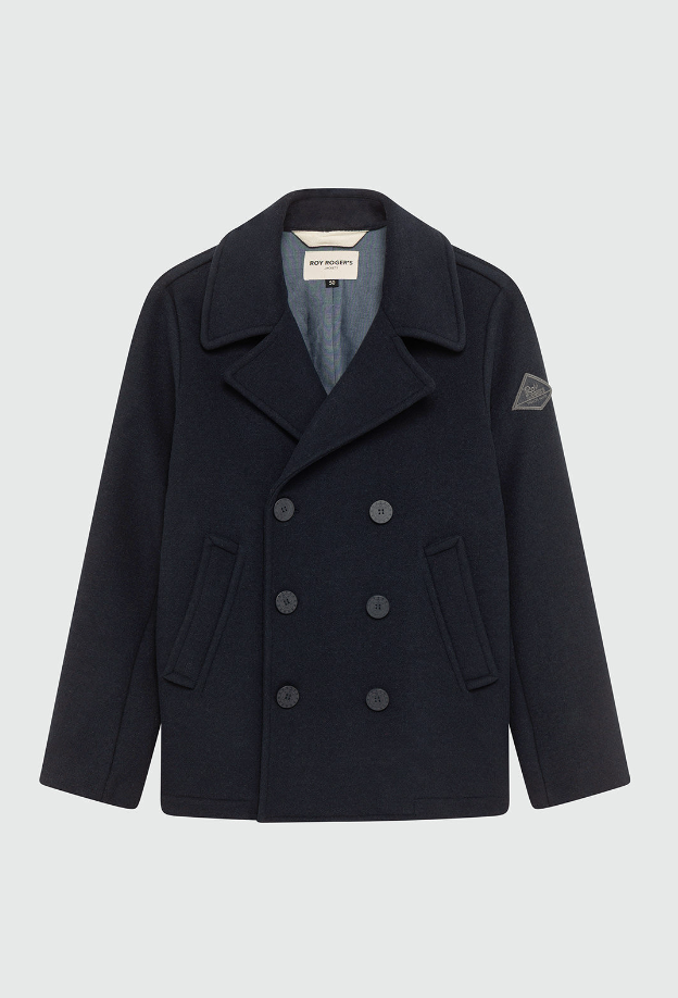 peacoat melton in lana PEACOAT MAN IN LANANAVY ROY ROGERS