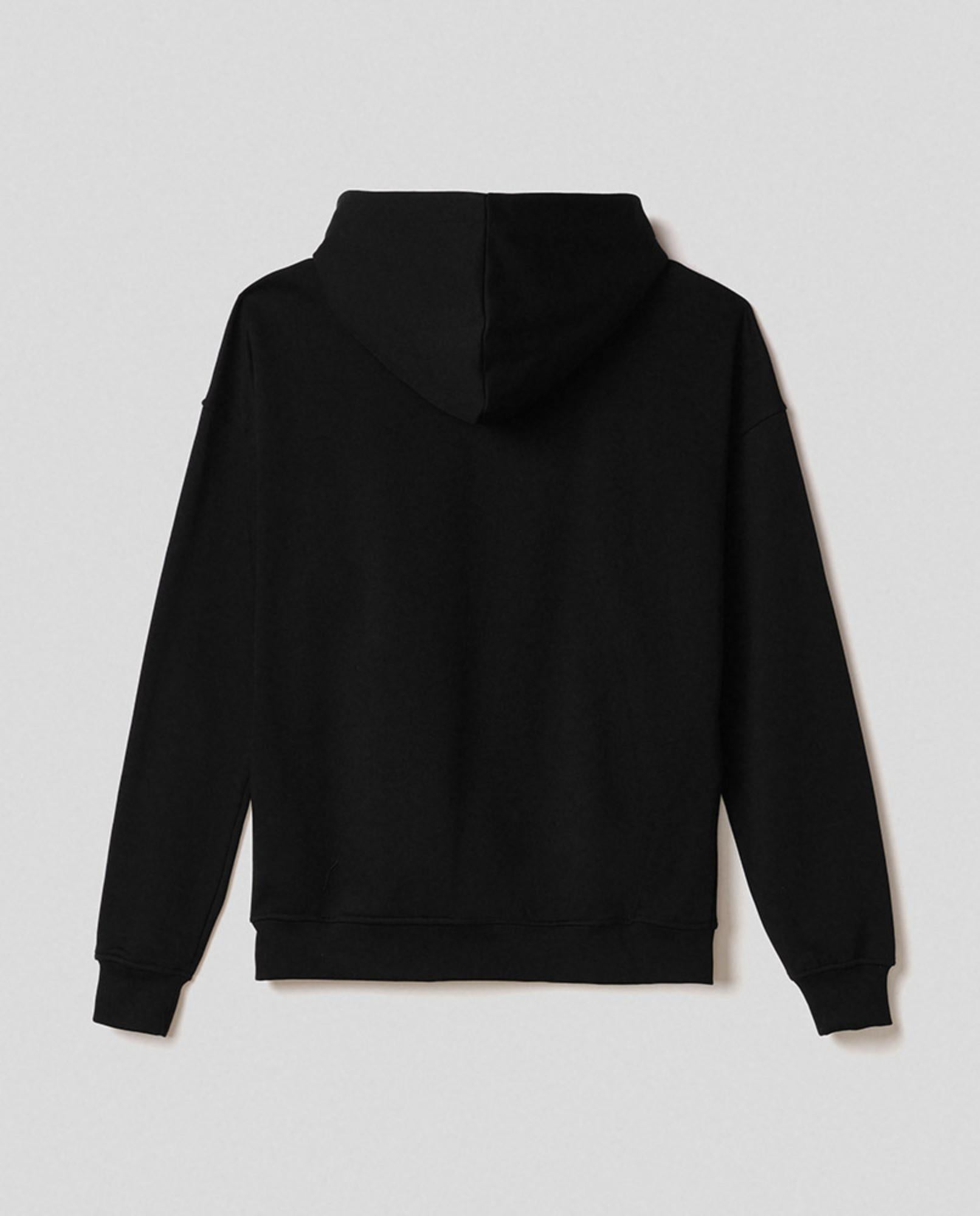 felpa cappuccio basica con stampa nero hinnominate HMABM01371TMTF0012NERO HINNOMINATE