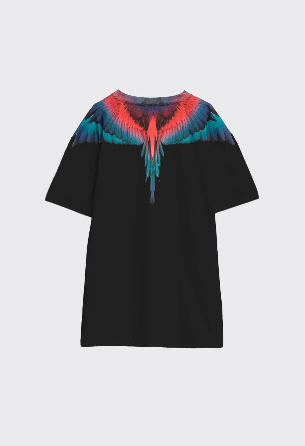 t-shirt con stampa ali county of milan S6CMMATH029BLACK COUNTY OF MILAN MARCELO BURLON