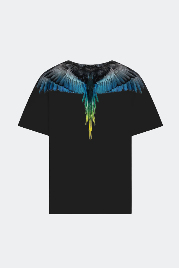 t-shirt con stampa ali county of milan S6CMMATH022BLACK COUNTY OF MILAN MARCELO BURLON