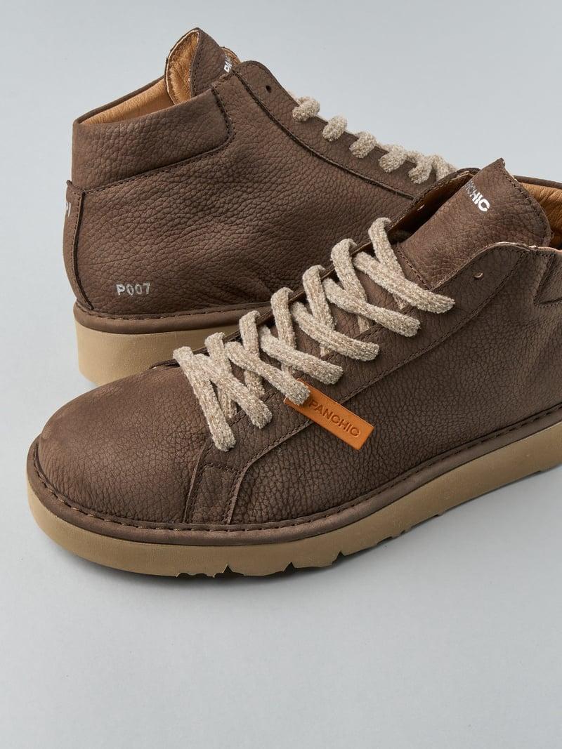 polacchino p007 uomo in nabuk caffe' P007 ANKLE BOOT NUBUCKNABUCKCOFFE PANCHIC