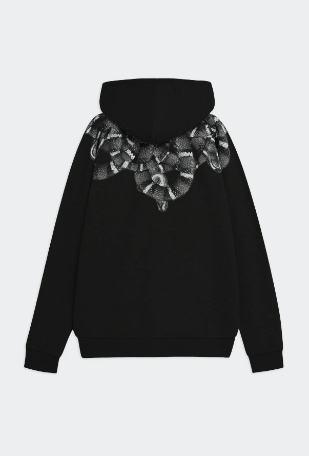 hoodie mant stampa serpenti F5CAMASH042NERO COUNTY OF MILAN MARCELO BURLON