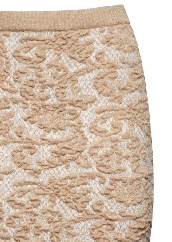gonna tubino con motivo decorativo silvian heach GPA25215GOBEIGE SILVIAN HEACH