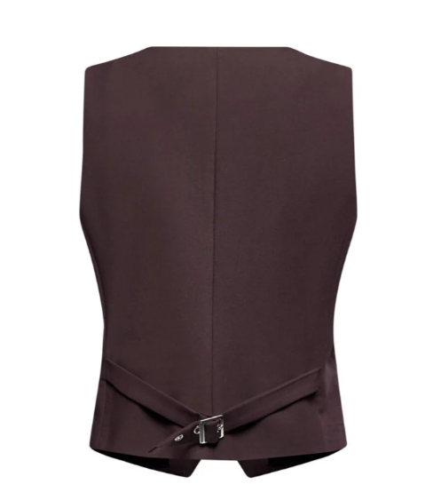 gilet con dettagli decorativi silvian heach GPA25056GTMARRONE SILVIAN HEACH