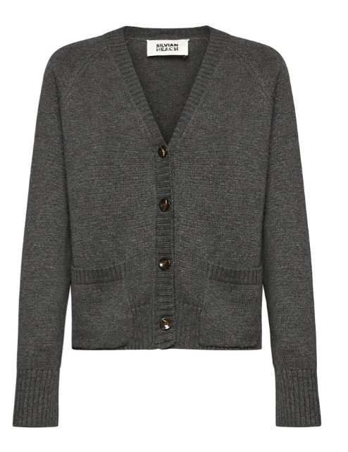 cardigan con bottoni tartarugati silvian heach GPA24234CDGRIGIO SILVIAN HEACH