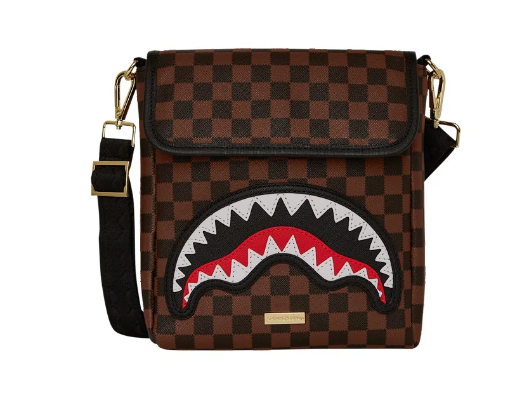 tracolla sprayground sawtooth sharks in paris messenger sling 910B7839NSZMARRONE SPRAYGROUND