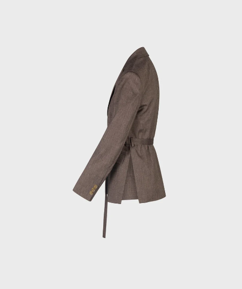 giacca in lino viscosa melange ferrone S23XBFBALCANICOCUOIO FERRONE