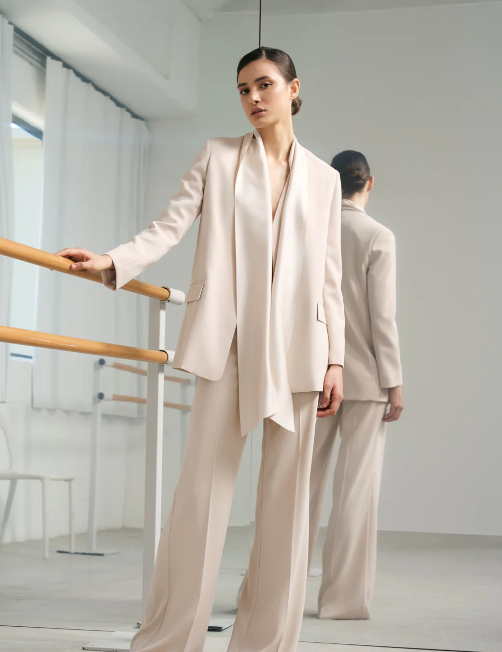 blazer con sciarpa ferrone S18XBFRICOBEIGE FERRONE