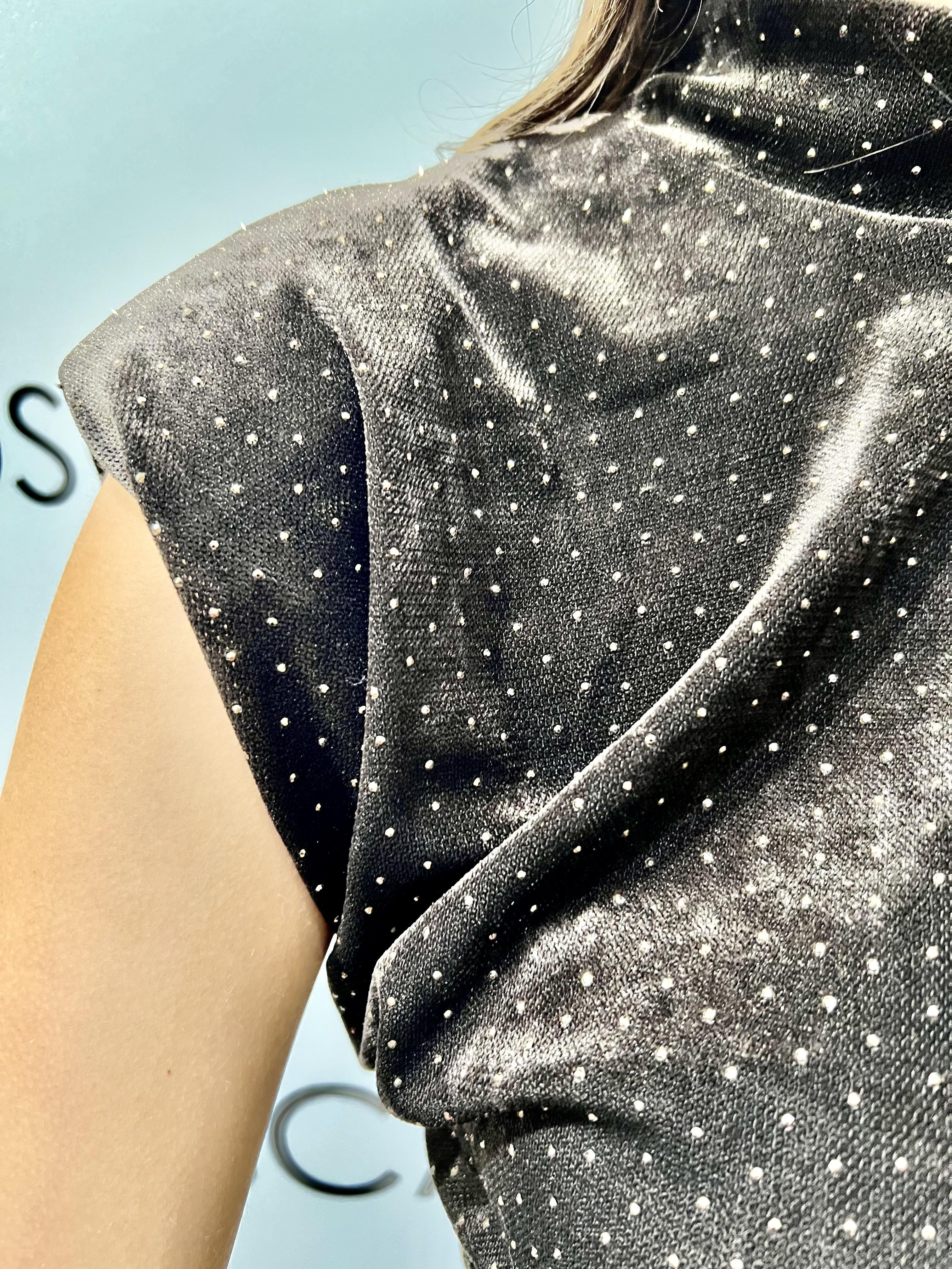 abito con strass souvenir M38F1394-TU1064MORO SOUVENIR