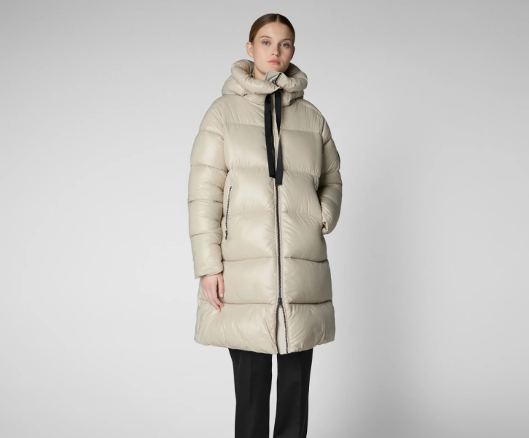 piumino lungo donna animal free isabel D45510WLOVE21 40019 SAVE THE DUCK