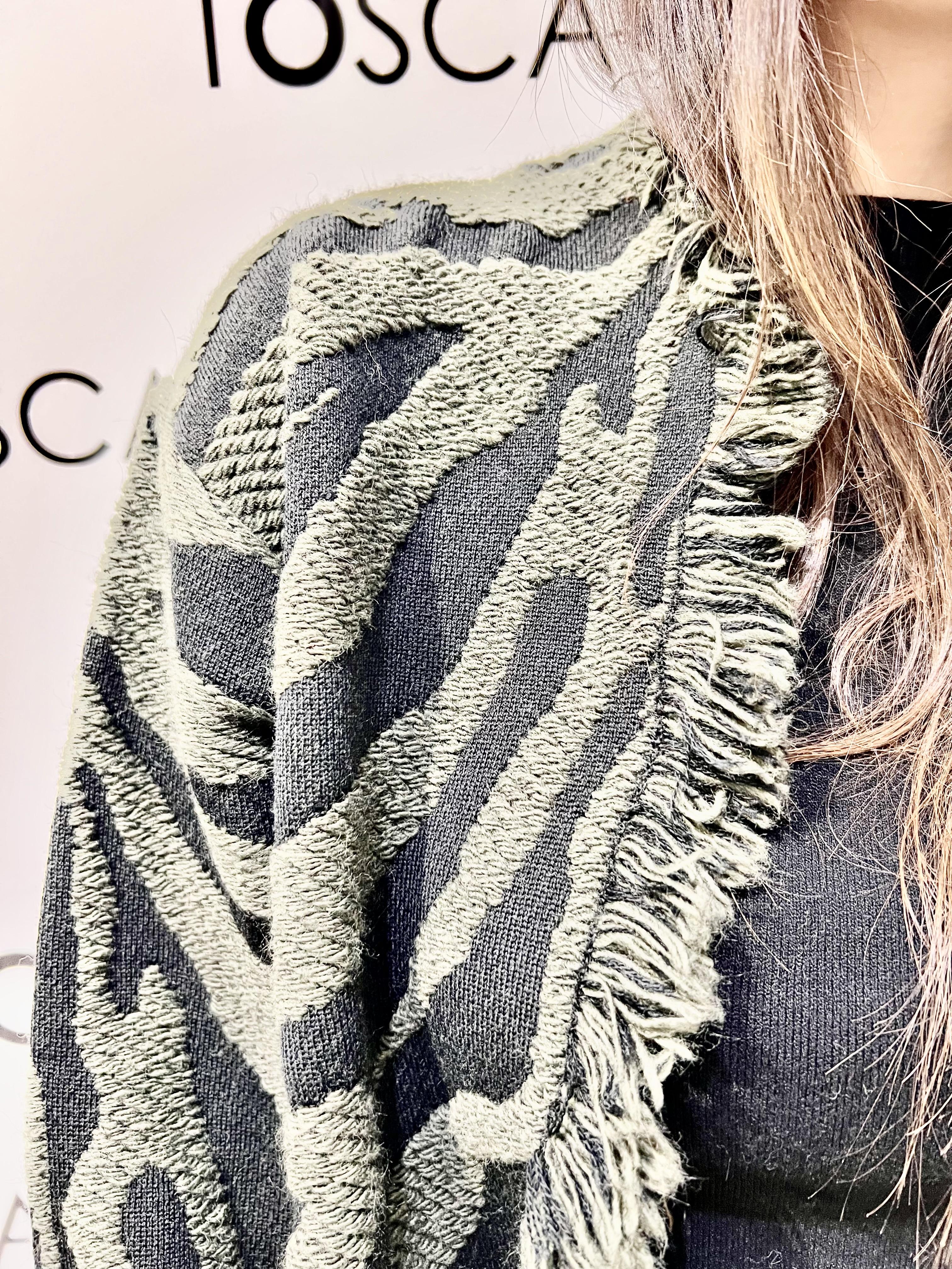 giacca zebrata kontatto 3M1033NIFANTASIA UNICA KONTATTO