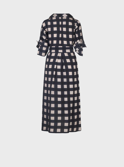 chemisier stampato a quadri ferrone S48XBFFUTURONERO/BEIGE FERRONE